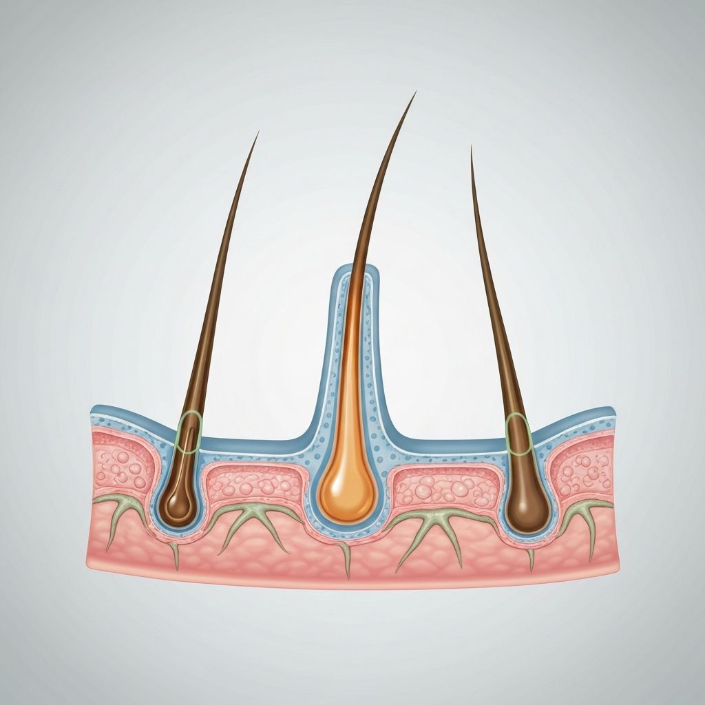 ilustracija simptoma masnog vlasišta