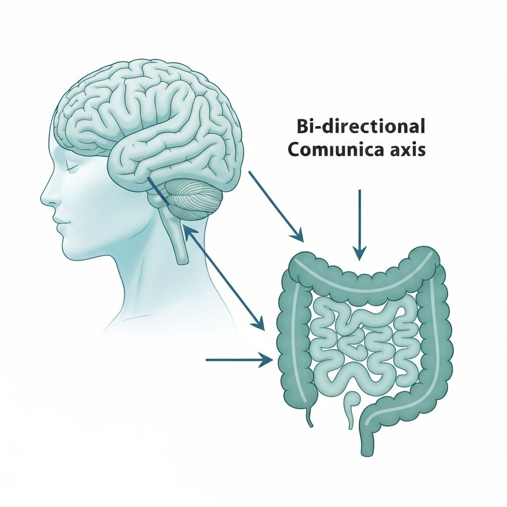 ilustracija nervoznih crijeva i probavnog sistema