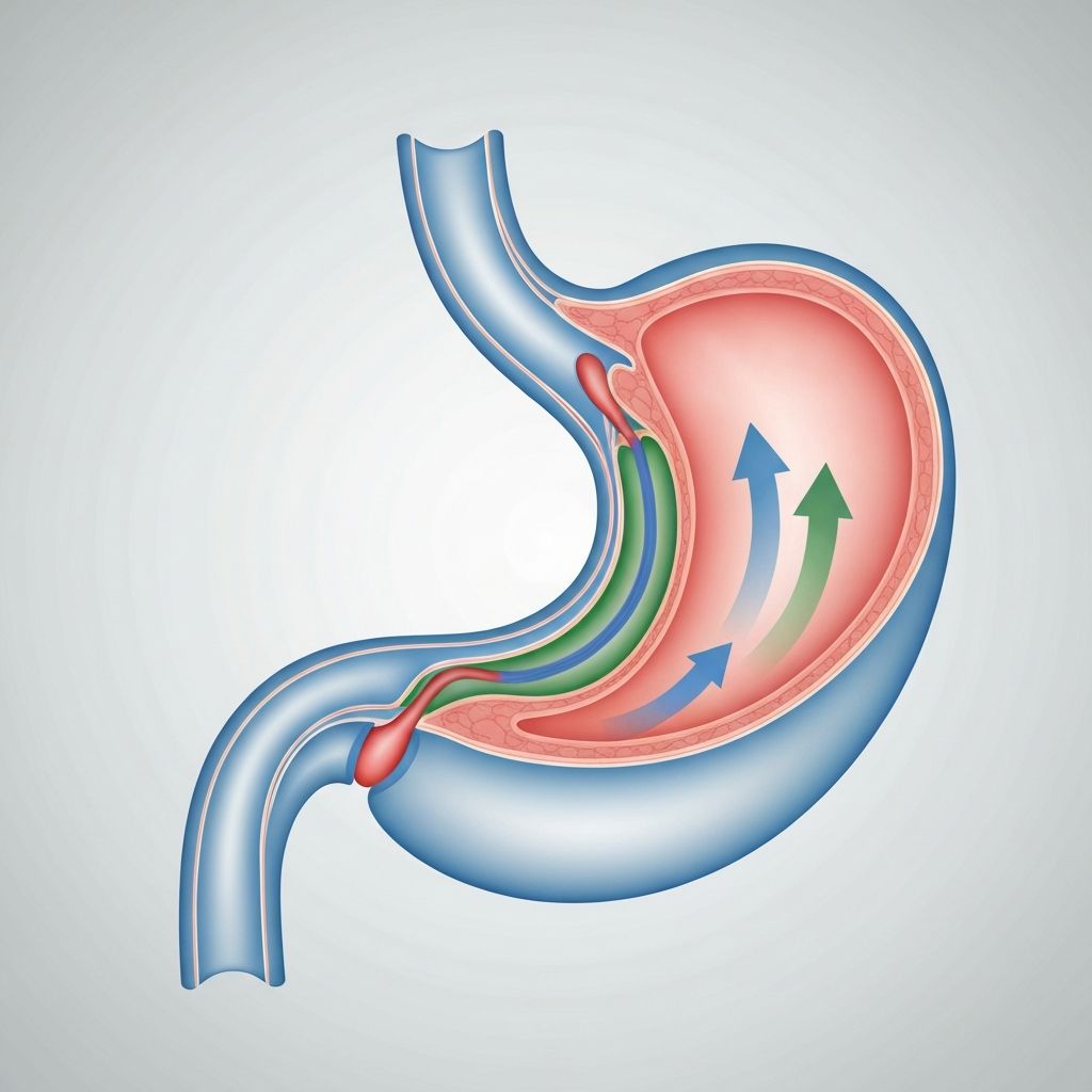 refluks kiseline ilustracija želuca i jednjaka