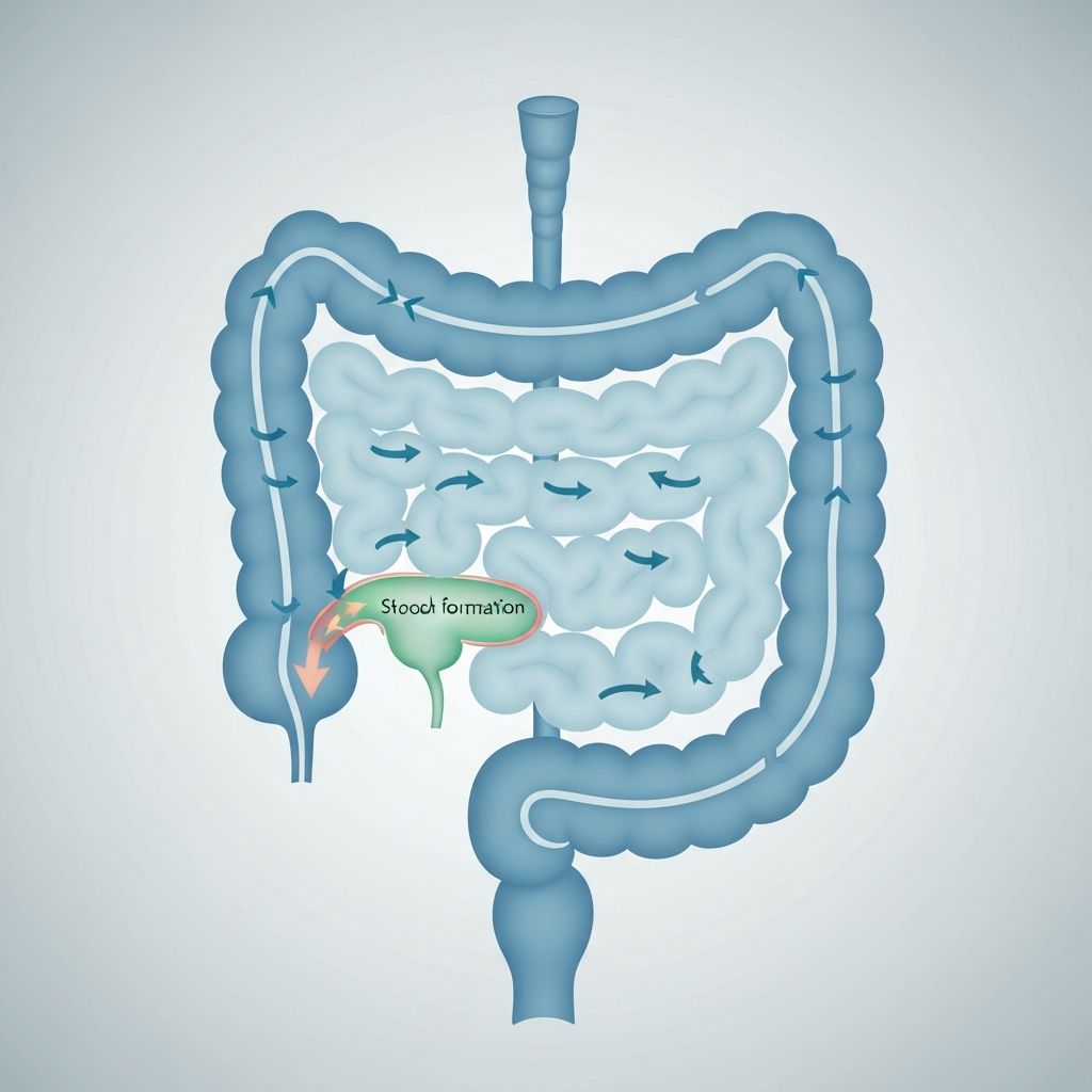 ilustracija probavnog sistema i stolice